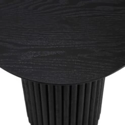 Maru Oak Round Side Table, Black 15 Maru Oak Round Side Table, Black -Daals Store BSD 139 BLACK detail1