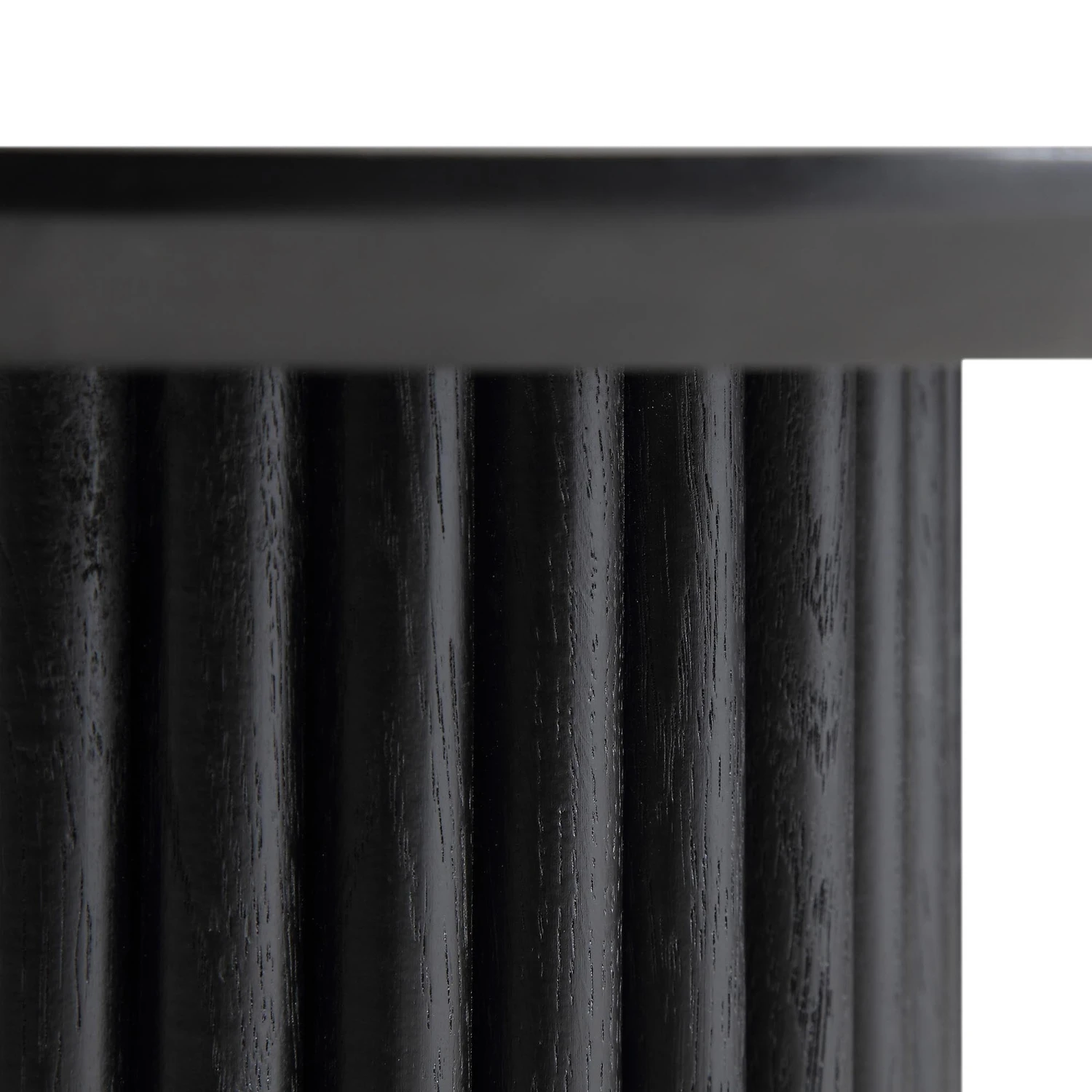 Maru Oak Round Side Table, Black 8 Maru Oak Round Side Table, Black - Image 8