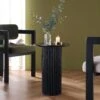 Maru Oak Round Side Table, Black 24 Maru Oak Round Side Table, Black -Daals Store BSD 139 BLACK main