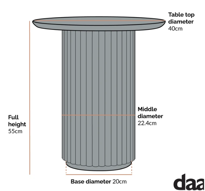 Maru Oak Round Side Table, Silver Oak 6 Maru Oak Round Side Table, Silver Oak - Image 6