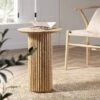 Maru Oak Round Side Table, Oak 28 Maru Oak Round Side Table, Oak -Daals Store BSD 139 OAK main 1