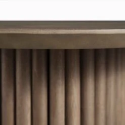 Maru Oak Round Side Table, Silver Oak 16 Maru Oak Round Side Table, Silver Oak -Daals Store BSD 139 SILK detail2