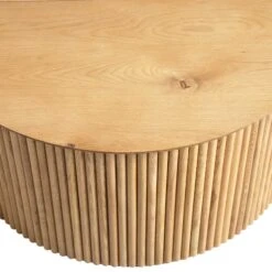 Maru Oak Round Coffee Table With Storage, Oak 22 Maru Oak Round Coffee Table With Storage, Oak -Daals Store BSD 140 OAK detail1