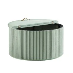 Maru Oak Round Coffee Table With Storage, Sage Green 19 Maru Oak Round Coffee Table With Storage, Sage Green -Daals Store BSD 140 SAGE WB3