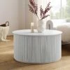 Maru Oak Round Coffee Table With Storage, Washed White 20 Maru Oak Round Coffee Table With Storage, Washed White -Daals Store BSD 140 WHITE main