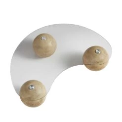 Sveti Curved Glass Coffee Table, Natural -Daals Store BSD 142 OAK WB3