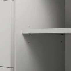 Agnes Curved Edge 2 Door 3 Drawer Wide Sideboard, Dove Grey With Oak Top 31 Agnes Curved Edge 2 Door 3 Drawer Wide Sideboard, Dove Grey With Oak Top -Daals Store BSD 143 DOVEGREY detail4