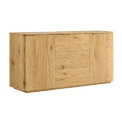 Agnes Curved Edge 2 Door 3 Drawer Wide Sideboard, Natural 19 Agnes Curved Edge 2 Door 3 Drawer Wide Sideboard, Natural -Daals Store BSD 143 OAK WB2