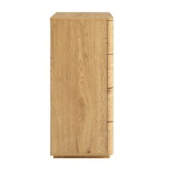 Agnes Curved Edge 2 Over 3 Chest Of Drawers, Natural -Daals Store BSD 144 OAK WB5