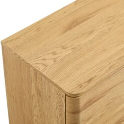 Agnes Curved Edge Chest Of 6 Drawers, Natural -Daals Store BSD 145 OAK detail1