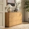 Agnes Curved Edge Chest Of 6 Drawers, Natural