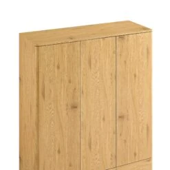 Agnes Curved Edge Triple Wardrobe, Natural 25 Agnes Curved Edge Triple Wardrobe, Natural -Daals Store BSD 147 OAK detail1