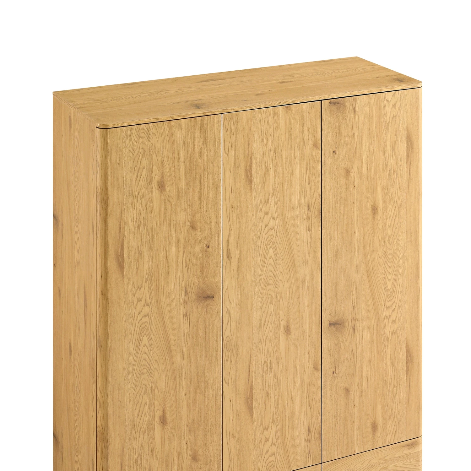 Agnes Curved Edge Triple Wardrobe, Natural 12 Agnes Curved Edge Triple Wardrobe, Natural - Image 12