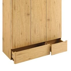 Agnes Curved Edge Triple Wardrobe, Natural 26 Agnes Curved Edge Triple Wardrobe, Natural -Daals Store BSD 147 OAK detail2