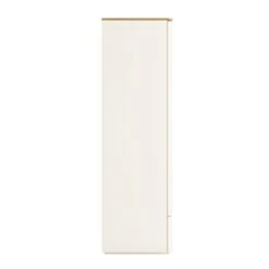 Agnes Curved Edge Triple Wardrobe, Off White With Oak Top 21 Agnes Curved Edge Triple Wardrobe, Off White With Oak Top -Daals Store BSD 147 WHITE WB5