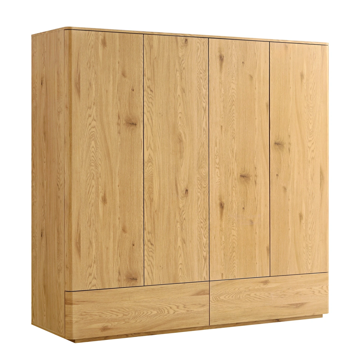 Agnes Curved Edge 4-Door Wardrobe, Natural 6 Agnes Curved Edge 4-Door Wardrobe, Natural - Image 6