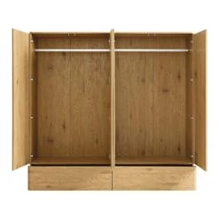 Agnes Curved Edge 4-Door Wardrobe, Natural 22 Agnes Curved Edge 4-Door Wardrobe, Natural -Daals Store BSD 148 OAK WB3