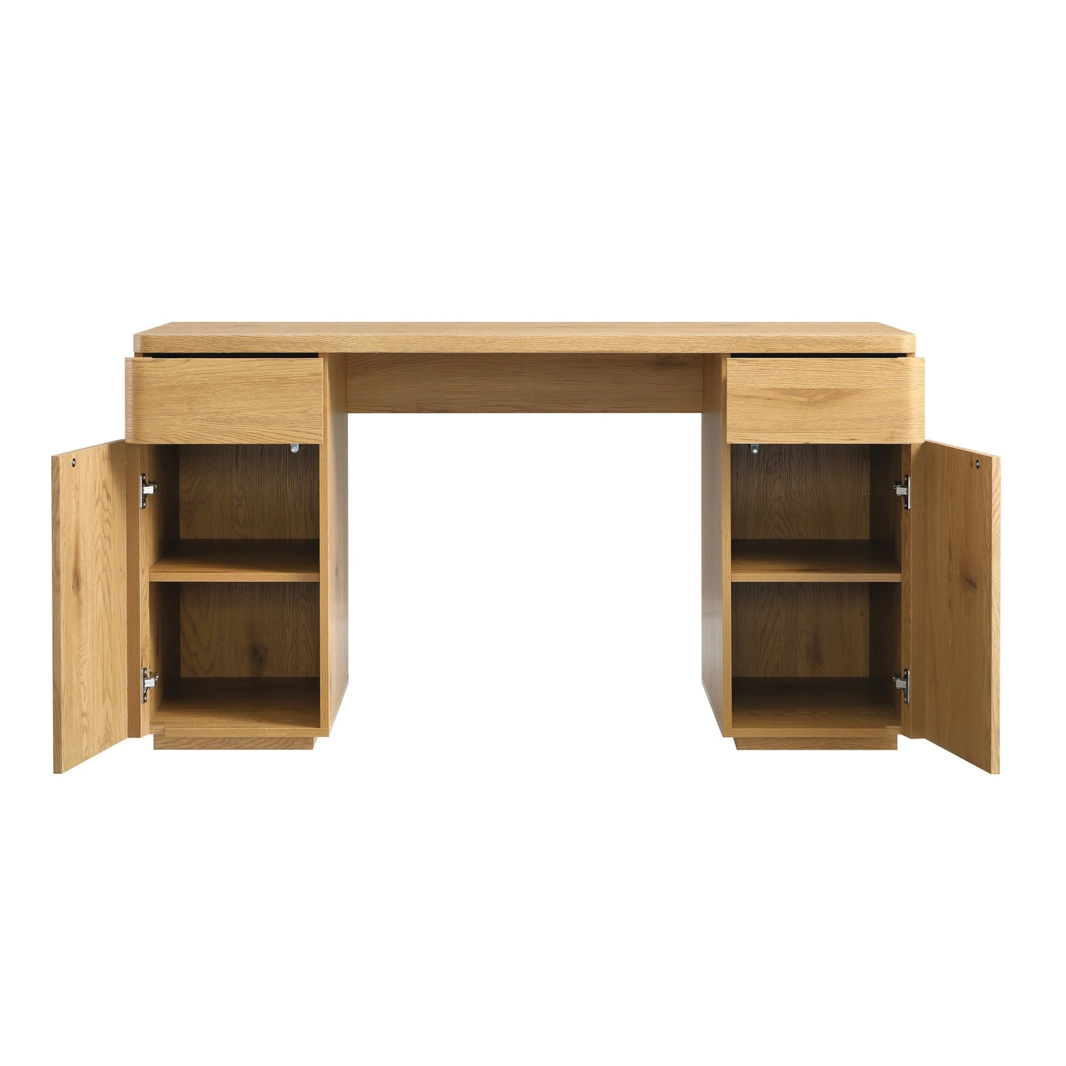 Agnes Curved Edge Desk With Storage, Natural 9 Agnes Curved Edge Desk With Storage, Natural - Image 9