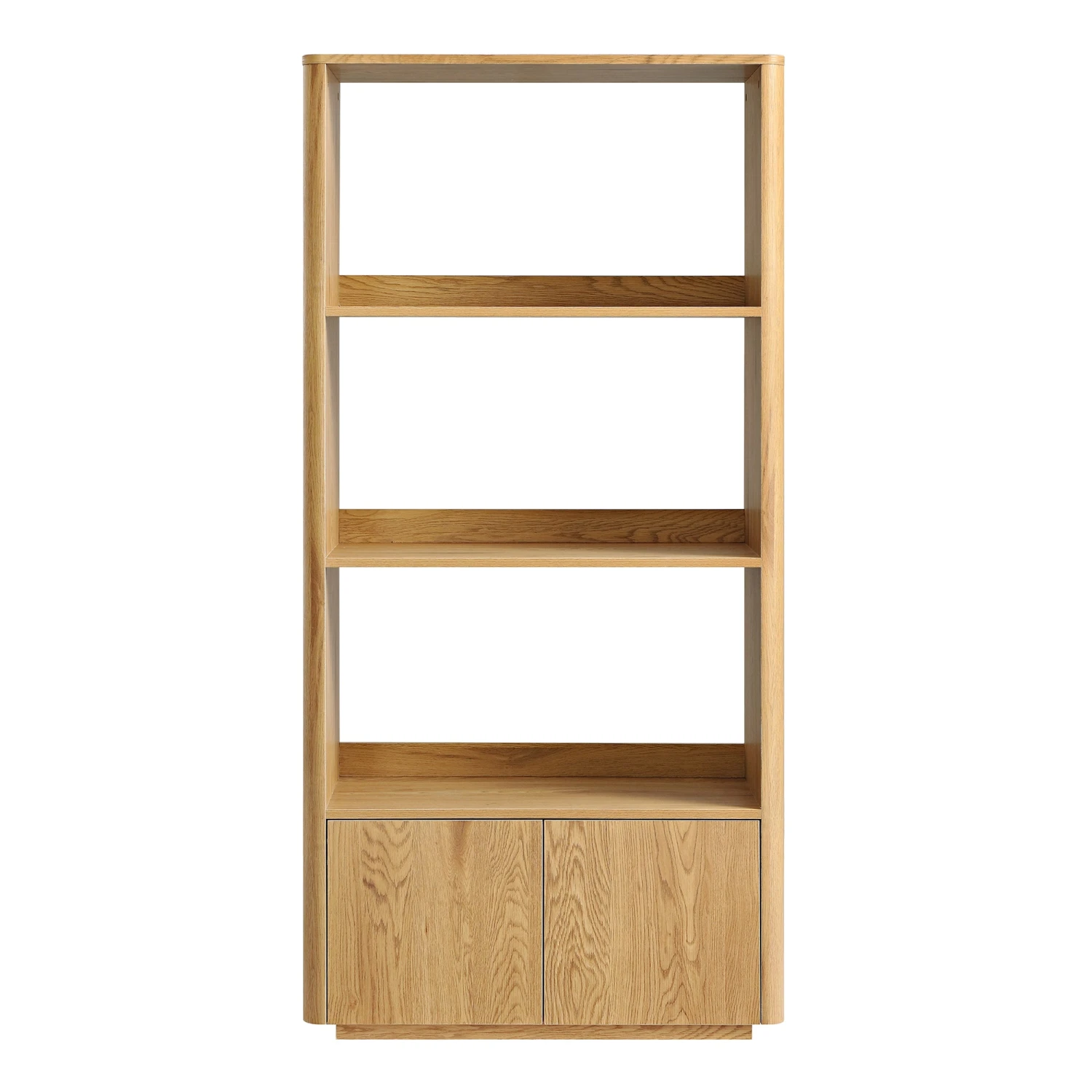Agnes Curved Edge Bookcase, Natural 5 Agnes Curved Edge Bookcase, Natural - Image 5