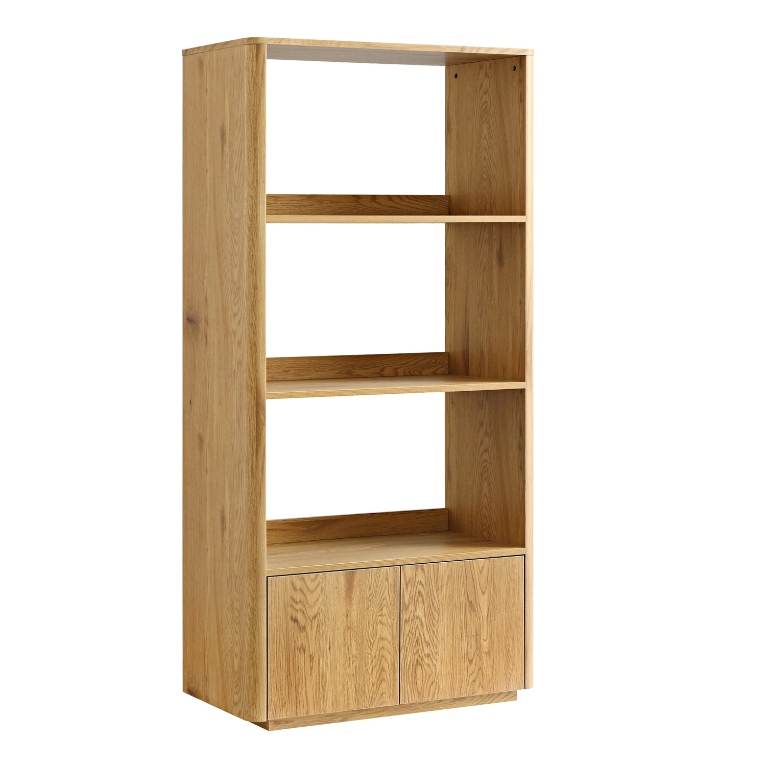 Agnes Curved Edge Bookcase, Natural 6 Agnes Curved Edge Bookcase, Natural - Image 6