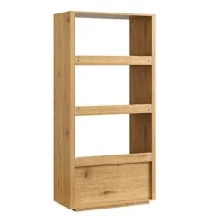 Agnes Curved Edge Bookcase, Natural 23 Agnes Curved Edge Bookcase, Natural -Daals Store BSD 151 OAK WB6