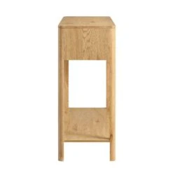 Agnes Curved Edge 2 Drawer Console Table, Natural -Daals Store BSD 152 OAK WB5