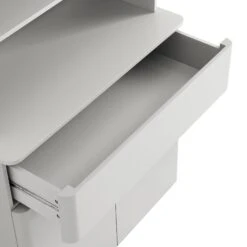 Agnes Curved Edge Dresser, Dove Grey With Oak Top -Daals Store BSD 153 DOVEGREY detail2