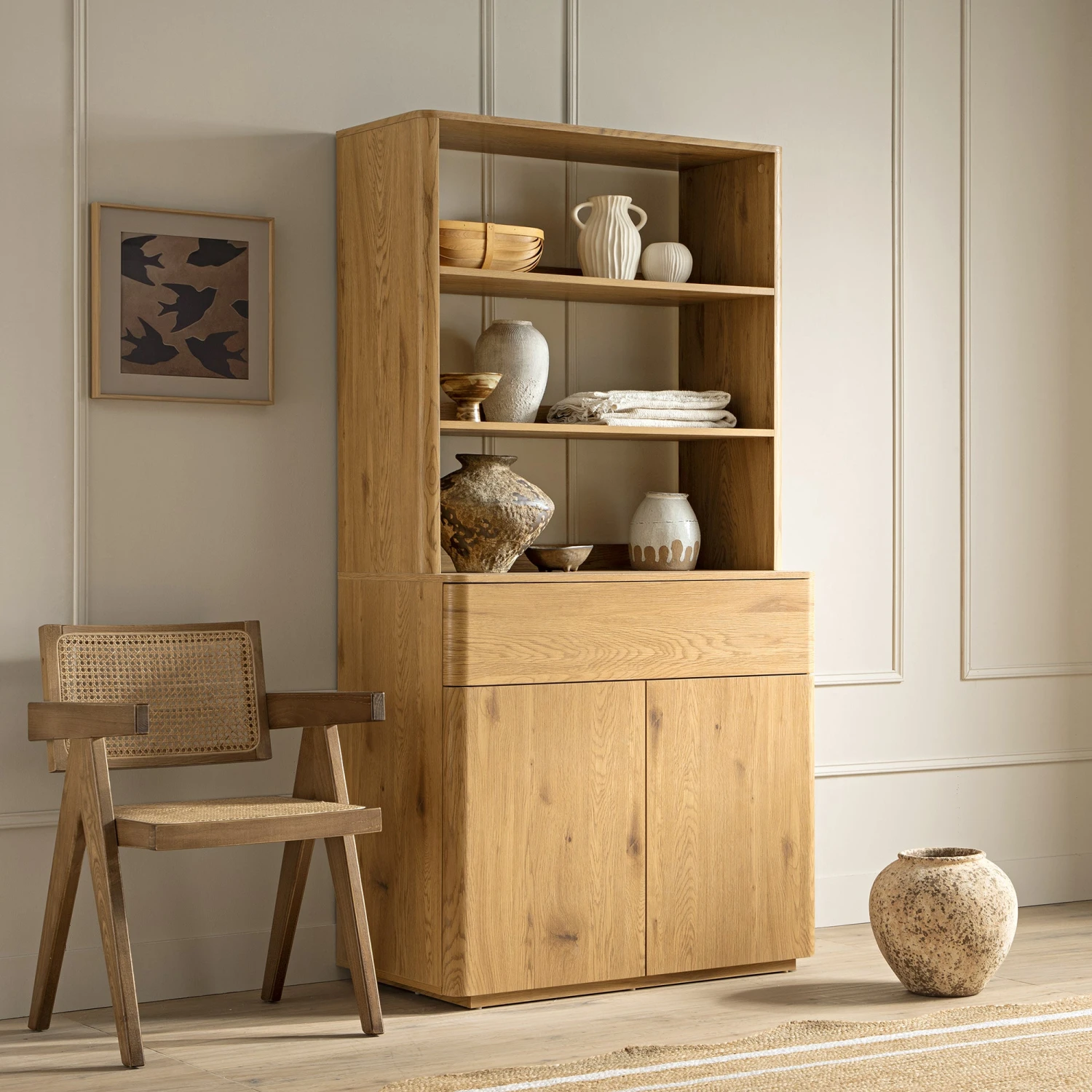 Agnes Curved Edge Dresser, Natural 1 Agnes Curved Edge Dresser, Natural