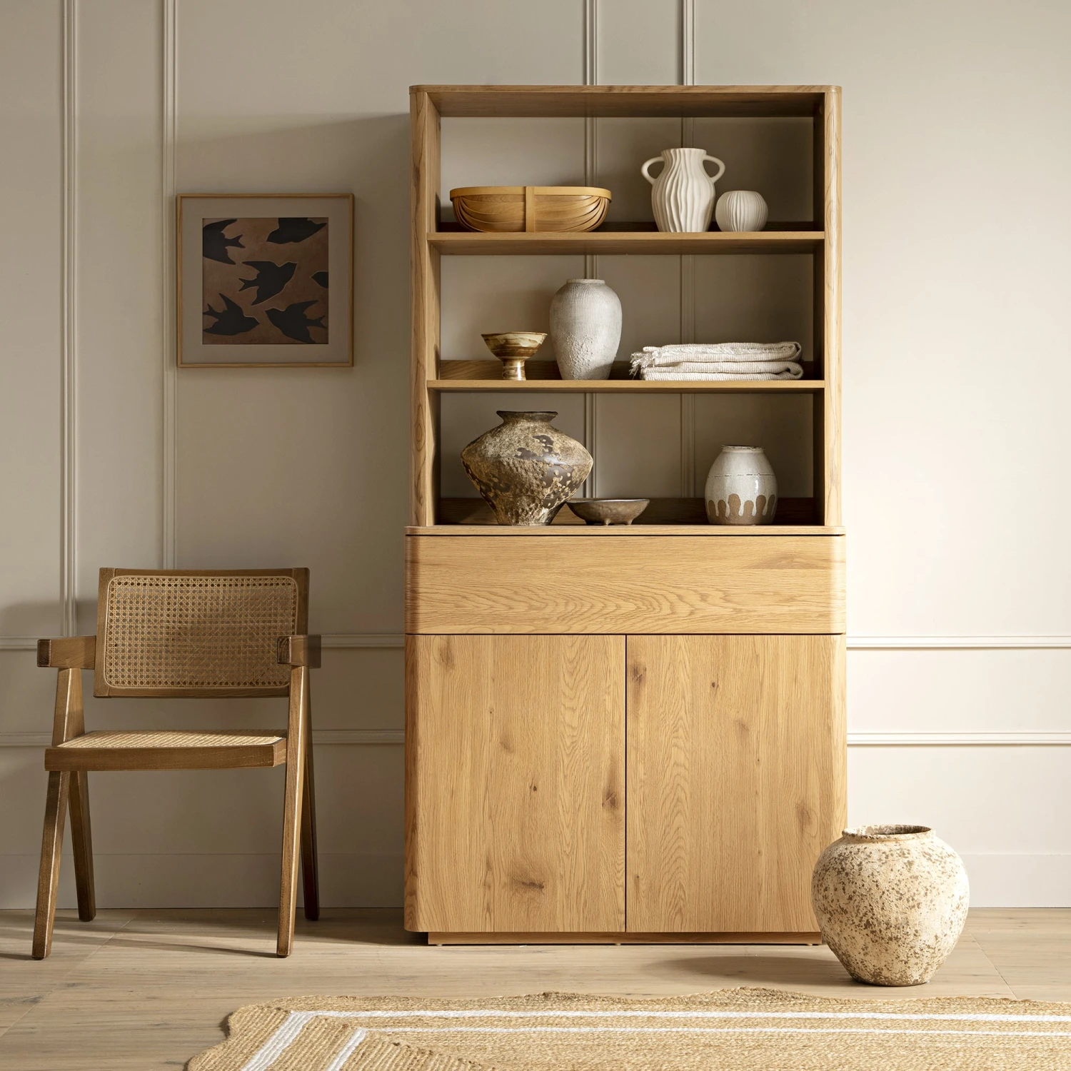 Agnes Curved Edge Dresser, Natural 2 Agnes Curved Edge Dresser, Natural - Image 2