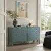Henley Scalloped Edge 6 Drawer 140cm Wide Chest, Blue Spruce 16 Henley Scalloped Edge 6 Drawer 140cm Wide Chest, Blue Spruce -Daals Store BSD 154 TEAL main