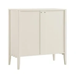 Henley Scalloped Edge 3 Drawer Chest, Light Sand -Daals Store BSD 155 BEIGE WB6