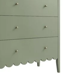 Henley Scalloped Edge 3 Drawer Chest, Sage Green 26 Henley Scalloped Edge 3 Drawer Chest, Sage Green -Daals Store BSD 155 SAGE detail2