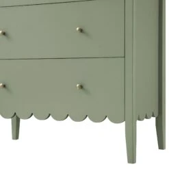 Henley Scalloped Edge 3 Drawer Chest, Sage Green 27 Henley Scalloped Edge 3 Drawer Chest, Sage Green -Daals Store BSD 155 SAGE detail3