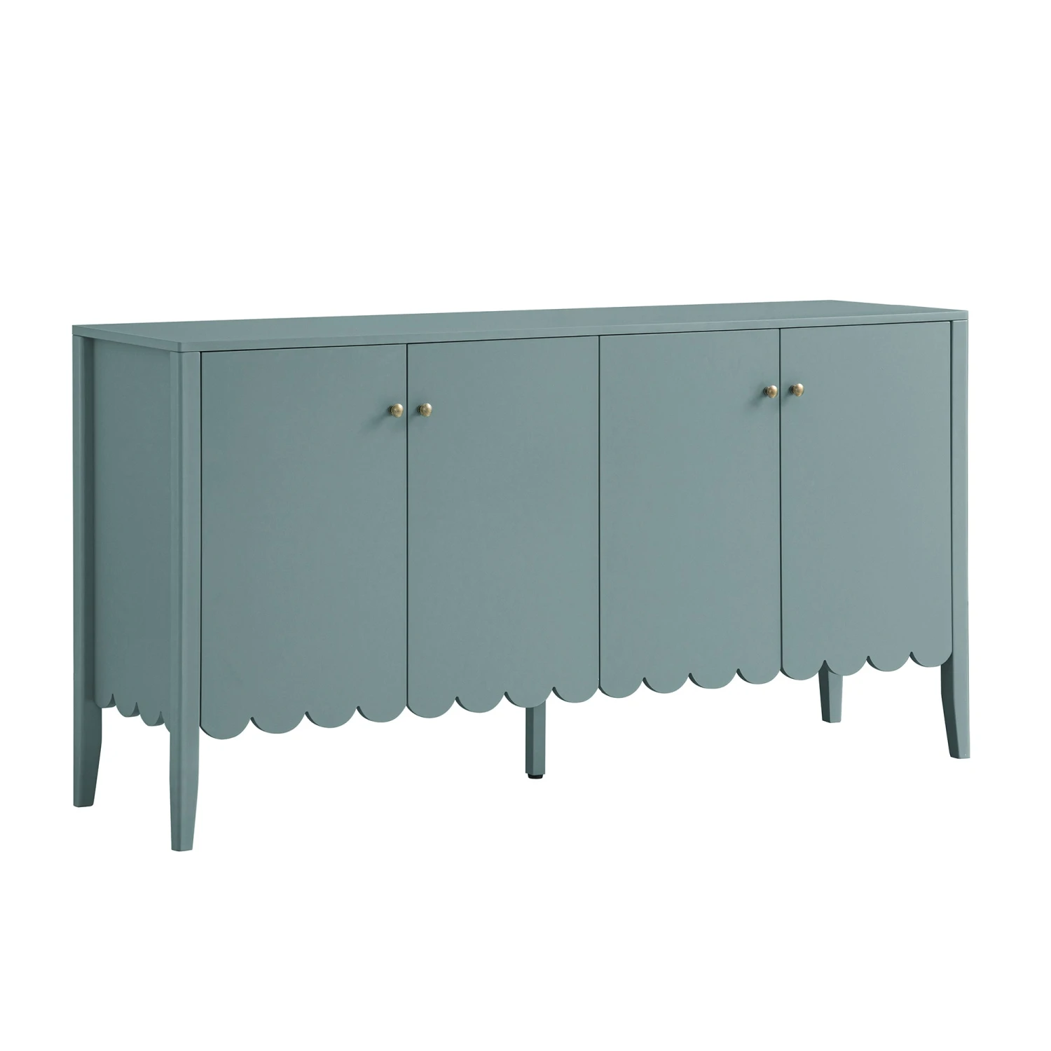 Henley Scalloped Edge 150cm Wide Sideboard, Blue Spruce 7 Henley Scalloped Edge 150cm Wide Sideboard, Blue Spruce - Image 7