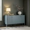 Henley Scalloped Edge 150cm Wide Sideboard, Blue Spruce 22 Henley Scalloped Edge 150cm Wide Sideboard, Blue Spruce -Daals Store BSD 157 TEAL main