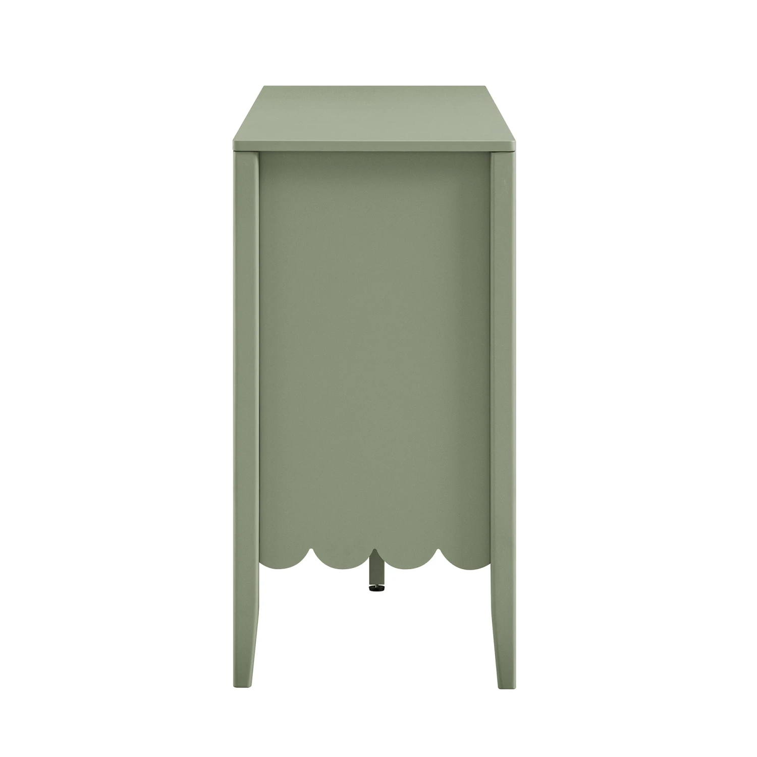 Henley Scalloped Edge 150cm Wide Sideboard With Open Shelf, Sage Green 11 Henley Scalloped Edge 150cm Wide Sideboard With Open Shelf, Sage Green - Image 11