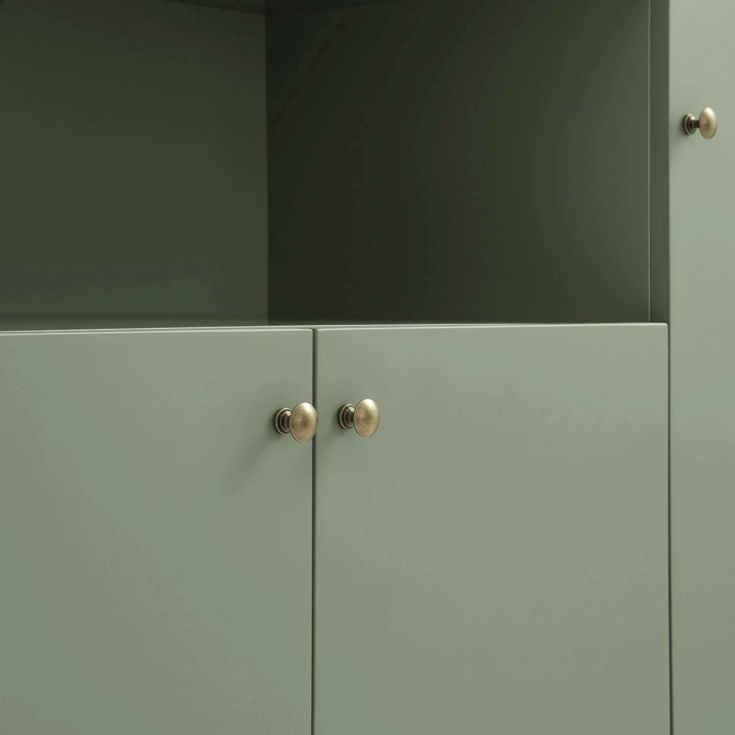 Henley Scalloped Edge 150cm Wide Sideboard With Open Shelf, Sage Green 15 Henley Scalloped Edge 150cm Wide Sideboard With Open Shelf, Sage Green - Image 15