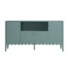 Henley Scalloped Edge 150cm Wide Sideboard With Open Shelf, Blue Spruce -Daals Store BSD 158 TEAL WB1