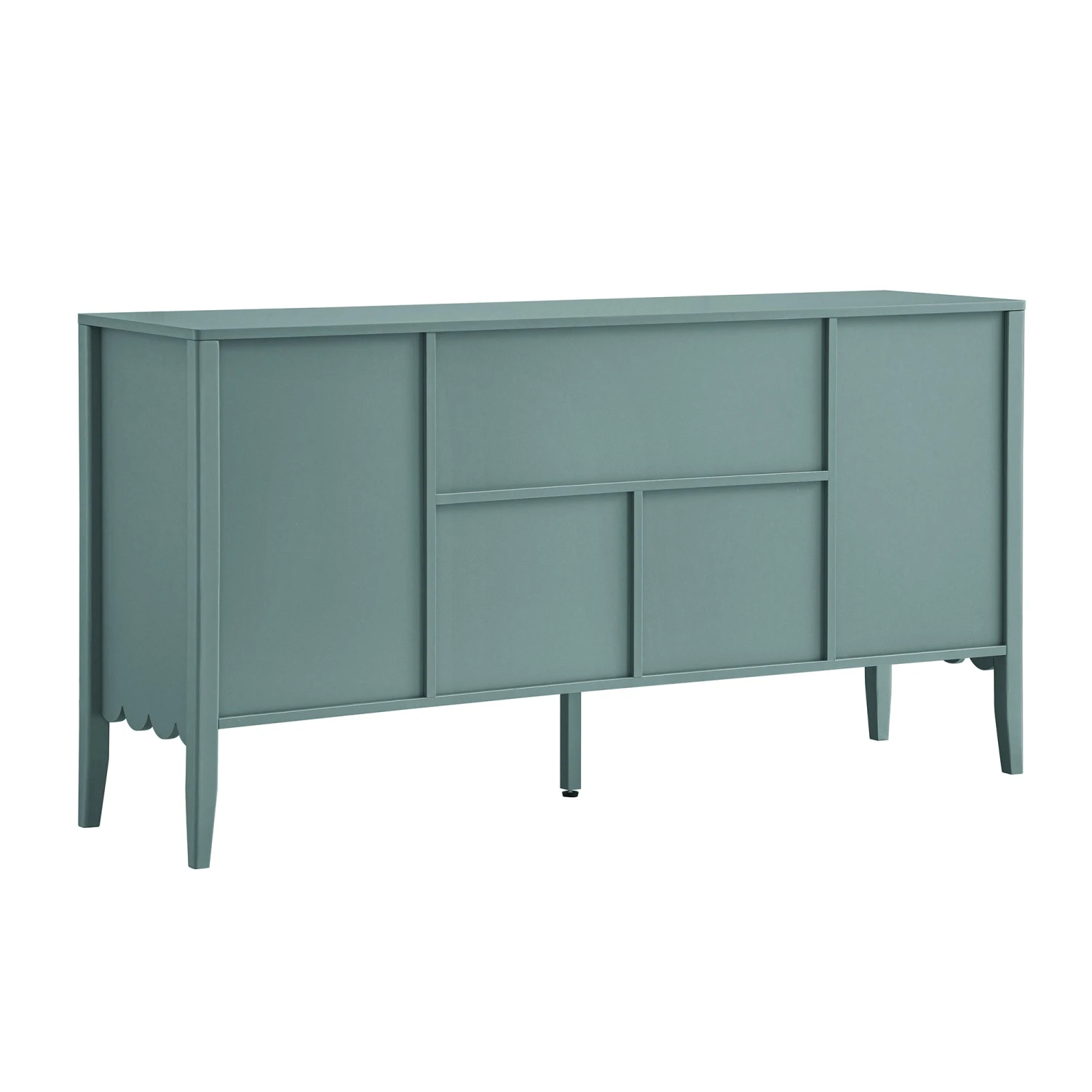 Henley Scalloped Edge 150cm Wide Sideboard With Open Shelf, Blue Spruce 8 Henley Scalloped Edge 150cm Wide Sideboard With Open Shelf, Blue Spruce - Image 8