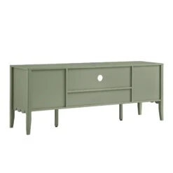 Henley Scalloped Edge 150cm Wide TV Unit, Sage Green -Daals Store BSD 159 SAGE WB7