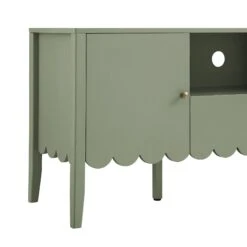 Henley Scalloped Edge 150cm Wide TV Unit, Sage Green -Daals Store BSD 159 SAGE detail1