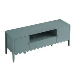 Henley Scalloped Edge 150cm Wide TV Unit, Blue Spruce -Daals Store BSD 159 TEAL WB4