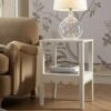 Henley Scalloped Edge Side Table, Light Sand -Daals Store BSD 161 BEIGE main