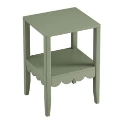Henley Scalloped Edge Side Table, Sage Green 18 Henley Scalloped Edge Side Table, Sage Green -Daals Store BSD 161 SAGE WB3