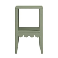 Henley Scalloped Edge Side Table, Sage Green 19 Henley Scalloped Edge Side Table, Sage Green -Daals Store BSD 161 SAGE WB4