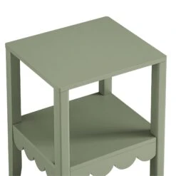 Henley Scalloped Edge Side Table, Sage Green 20 Henley Scalloped Edge Side Table, Sage Green -Daals Store BSD 161 SAGE detail1