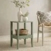 Henley Scalloped Edge Side Table, Sage Green 27 Henley Scalloped Edge Side Table, Sage Green -Daals Store BSD 161 SAGE main