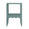 Henley Scalloped Edge Side Table, Blue Spruce -Daals Store BSD 161 TEAL WB1