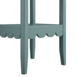 Henley Scalloped Edge Side Table, Blue Spruce -Daals Store BSD 161 TEAL detail2