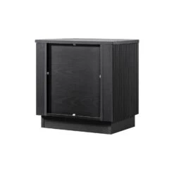 Maru 1-Drawer Bedside Table, Black -Daals Store BSD 167 BLACK WB5